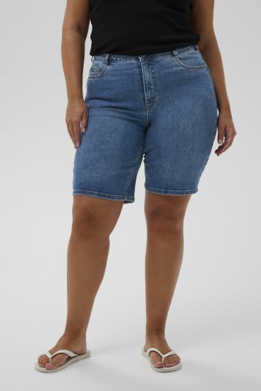 Kaffe Curve Emila Denim Shorts Blue - Šortky - 