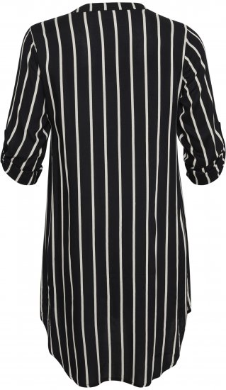 Kaffe Curve Milana Shirt Šaty Černá / Chalk pruh - Šaty - 
