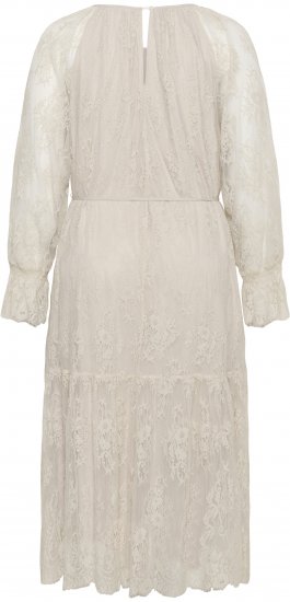 Kaffe Curve Amalie Lace Dress Moonbeam - Midi šaty - 