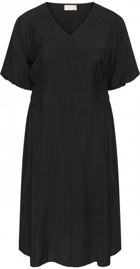 Kaffe Curve Neela Dress Black - Midi šaty - 