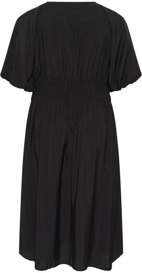Kaffe Curve Neela Dress Black - Midi šaty - 