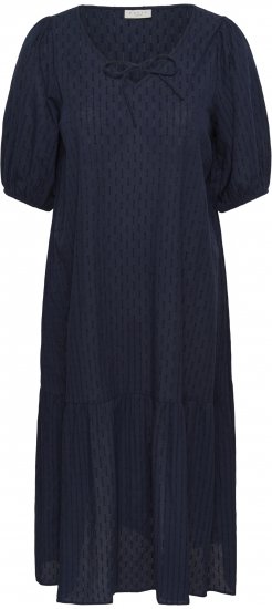 Kaffe Curve Thea Dress Midnight Marine - Maxi šaty - 