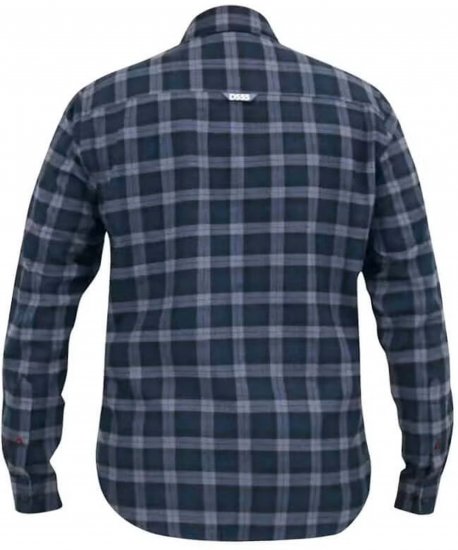 D555 Luton Checked Flanell Shirt Navy - Košile - Košile 2XL-10XL