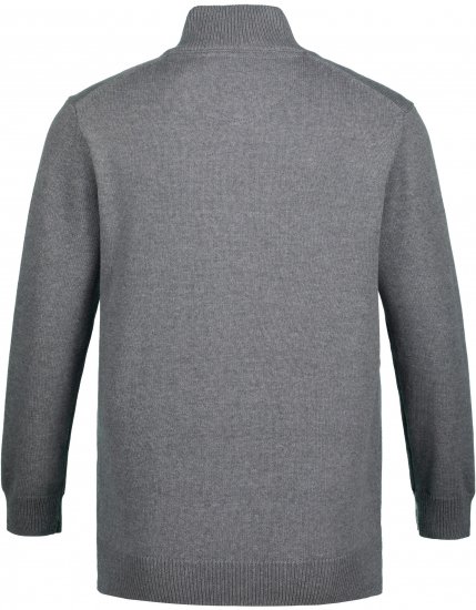 JP1880 Sweater Quarter Zipper Grey - Mikiny & mikiny s kapucí - Mikiny & Mikiny s kapucí 2XL-12XL