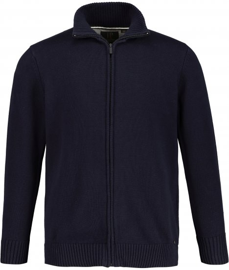 JP1880 Cardigan Knitted with Zipper Navy - Mikiny & mikiny s kapucí - Mikiny & Mikiny s kapucí 2XL-12XL