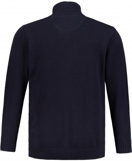 JP1880 Cardigan Knitted with Zipper Navy - Mikiny & mikiny s kapucí - Mikiny & Mikiny s kapucí 2XL-12XL