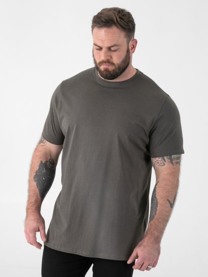 D555 Flyers Crew Neck T-shirt Khaki - Trička - Trička nadměrné velikosti - 2XL-14XL