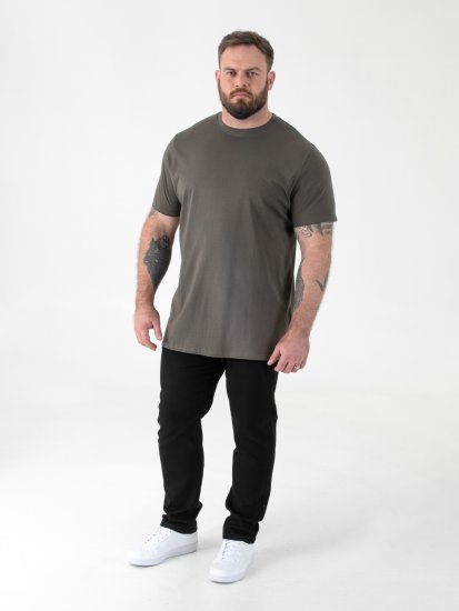 D555 Flyers Crew Neck T-shirt Khaki - Trička - Trička nadměrné velikosti - 2XL-14XL
