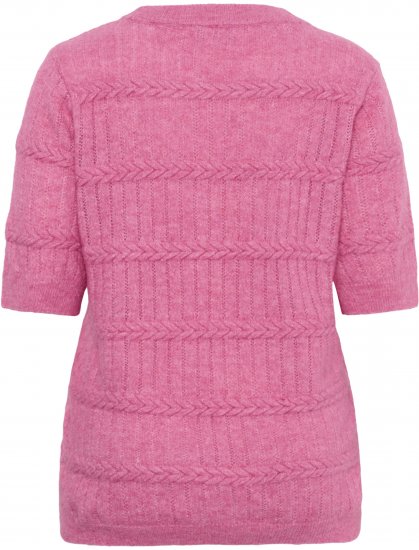 Kaffe Curve Minia Pullover Pink Power Melange - Pletené svetry - 