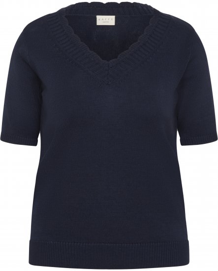 Kaffe Curve Leani Knitted Pullover Midnight Marine - Pletené svetry - 
