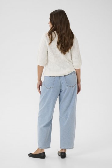 Kaffe Curve Lotia Pullover Chalk - Pletené svetry - 