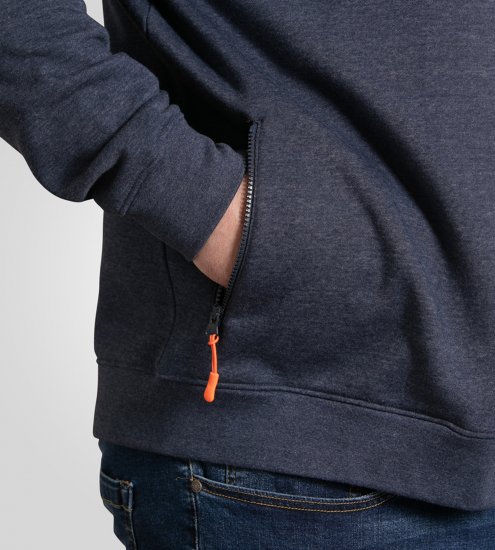 D555 Mansfield Hoodie with Zipper Navy - Mikiny & mikiny s kapucí - Mikiny & Mikiny s kapucí 2XL-12XL