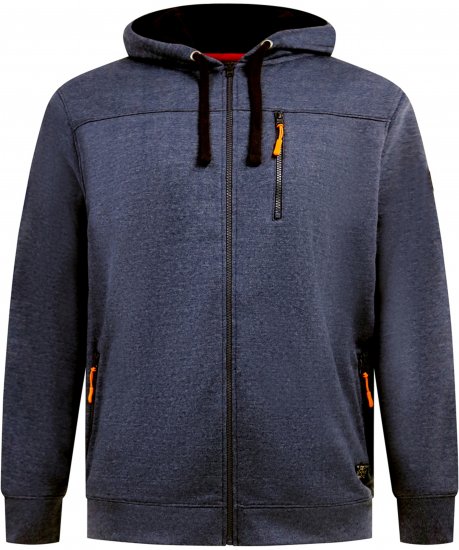 D555 Mansfield Hoodie with Zipper Navy - Mikiny & mikiny s kapucí - Mikiny & Mikiny s kapucí 2XL-12XL