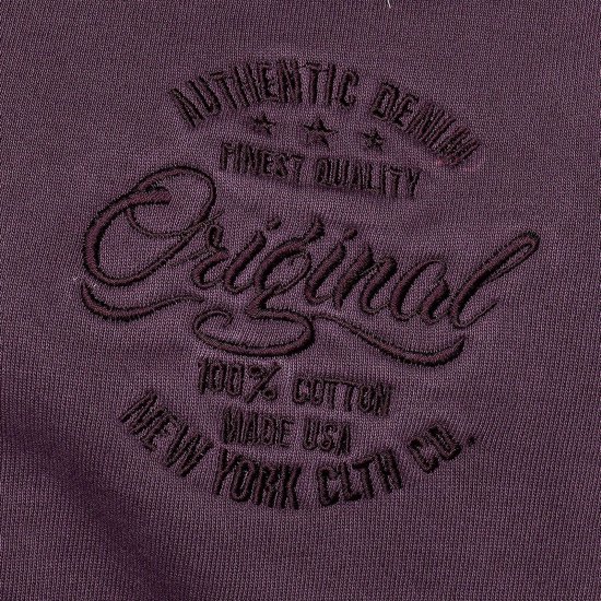 Kam Jeans 7082 Garment DYE with Zipper Hoodie Purple - Mikiny & mikiny s kapucí - Mikiny & Mikiny s kapucí 2XL-12XL