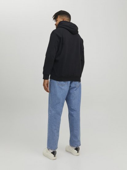 Jack & Jones Hunt Hoodie Black - Mikiny & mikiny s kapucí - Mikiny & Mikiny s kapucí 2XL-12XL