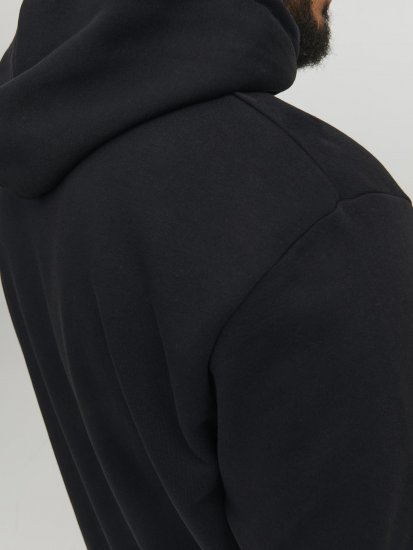 Jack & Jones Hunt Hoodie Black - Mikiny & mikiny s kapucí - Mikiny & Mikiny s kapucí 2XL-12XL