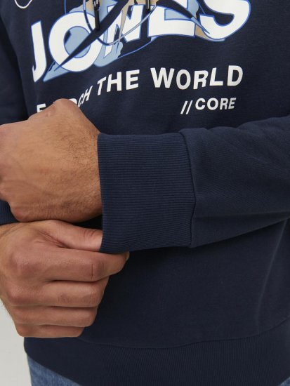 Jack & Jones Hunt Hoodie Navy - Mikiny & mikiny s kapucí - Mikiny & Mikiny s kapucí 2XL-12XL