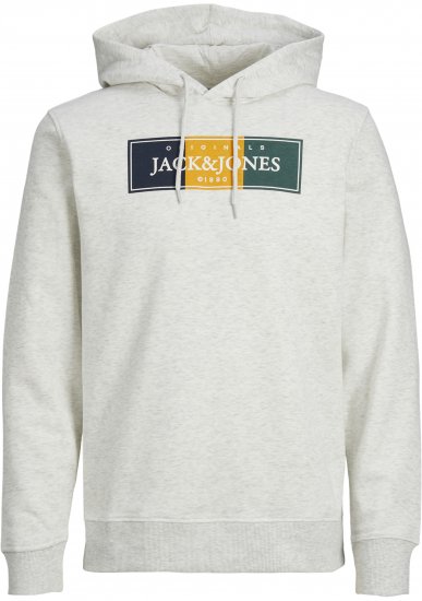 Jack & Jones Codyy Hoodie White - Mikiny & mikiny s kapucí - Mikiny & Mikiny s kapucí 2XL-12XL