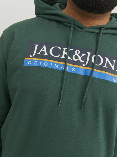 Jack & Jones Codyy Hoodie Green - Mikiny & mikiny s kapucí - Mikiny & Mikiny s kapucí 2XL-12XL
