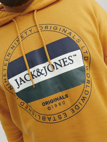 Jack & Jones Codyy Hoodie Yellow - Mikiny & mikiny s kapucí - Mikiny & Mikiny s kapucí 2XL-12XL