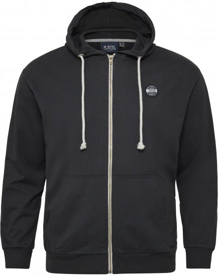 North Latitude Cardigan Hoodie Black - Mikiny & mikiny s kapucí - Mikiny & Mikiny s kapucí 2XL-12XL