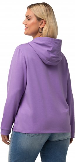 Ulla Popken City Name Graphic Hoodie Light Purple - Mikiny & mikiny s kapucí - 