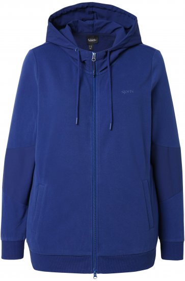 Ulla Popken Athletic Department Hoodie Navy - Mikiny & mikiny s kapucí - 