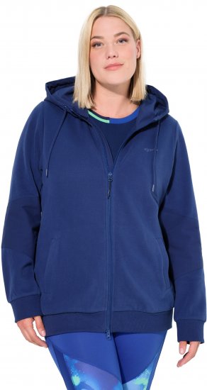 Ulla Popken Athletic Department Hoodie Navy - Mikiny & mikiny s kapucí - 