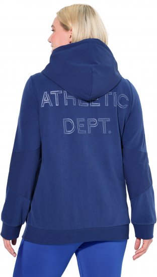 Ulla Popken Athletic Department Hoodie Navy - Mikiny & mikiny s kapucí - 