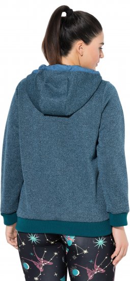 Ulla Popken Fleece-Lined Hoodie Dark Petrol - Mikiny & mikiny s kapucí - 