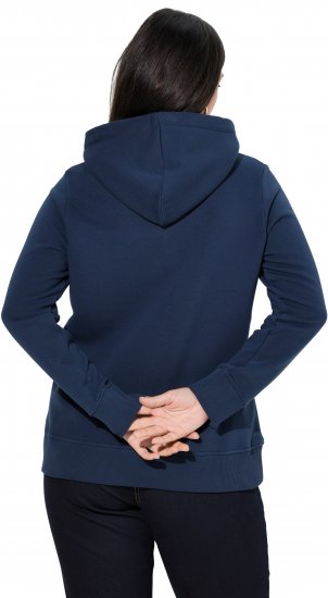 Ulla Popken Relaxed Fit Long Sleeve Hoodie Navy - Mikiny & mikiny s kapucí - 