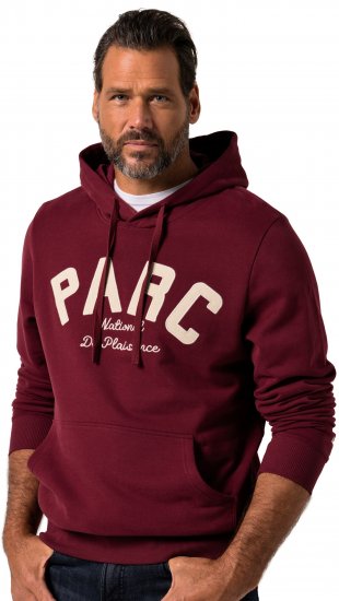 JP1880 Hoodie with Embroidery Aubergine - Mikiny & mikiny s kapucí - Mikiny & Mikiny s kapucí 2XL-12XL
