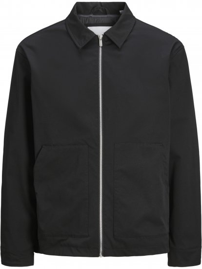 Jack & Jones Winson Worker Jacket Black - Bundy - Bundy Nadměrné Velikosti - 2XL-8XL