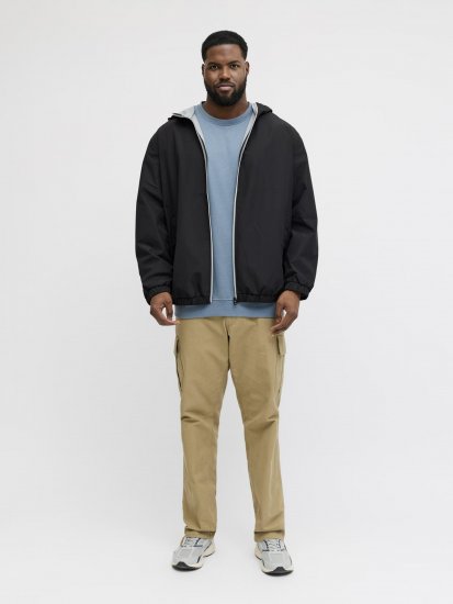 Jack & Jones Jake Light Jacket Black - Bundy - Bundy Nadměrné Velikosti - 2XL-8XL