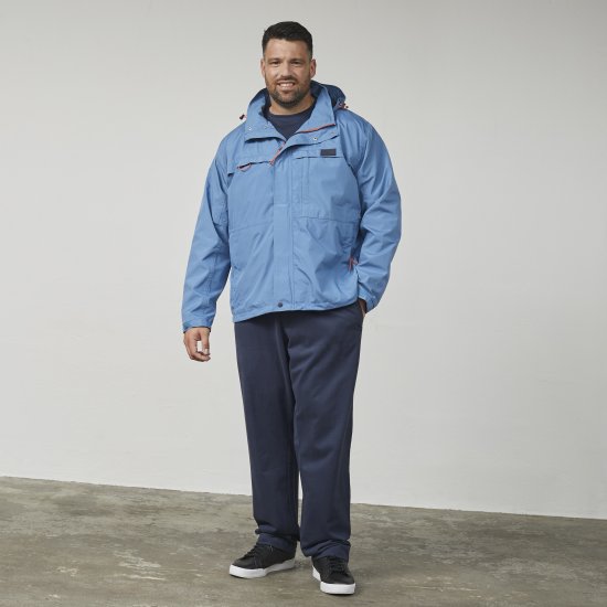 North Latitude 61104 Bunda s detaily WP3000 Světle modrá - Bundy - Bundy Nadměrné Velikosti - 2XL-8XL