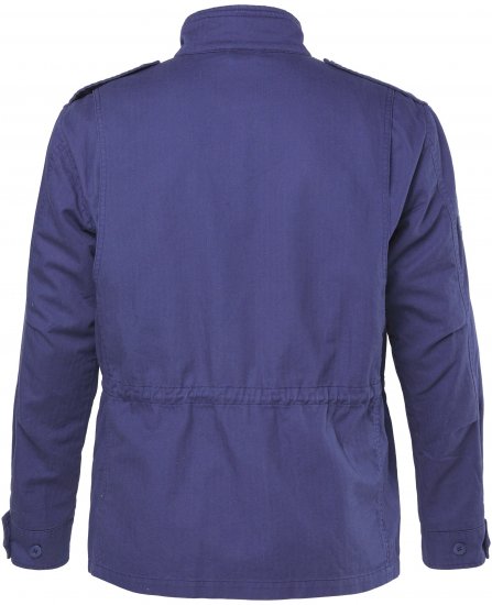 JP1880 Field Jacket with Badges Vintage Look Light Azure Blue - Bundy - Bundy Nadměrné Velikosti - 2XL-8XL