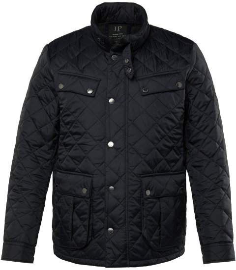 JP1880 Quilted with Multiple Pockets Jacket Black - Bundy - Bundy Nadměrné Velikosti - 2XL-8XL