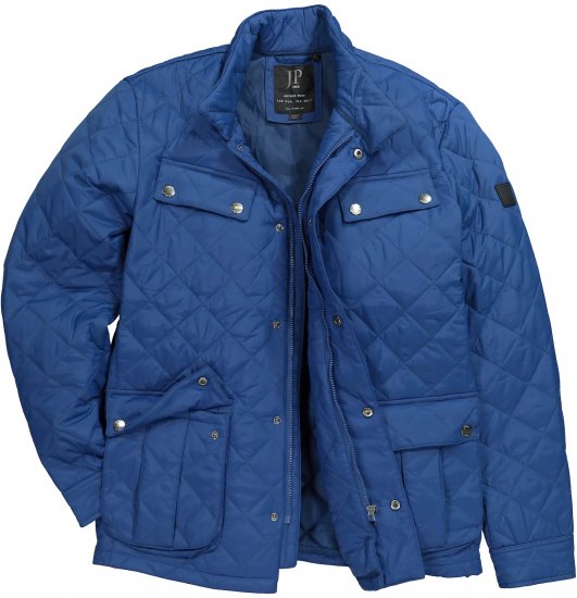 JP1880 Quilted with Multiple Pockets Jacket Dark Blue - Bundy - Bundy Nadměrné Velikosti - 2XL-8XL