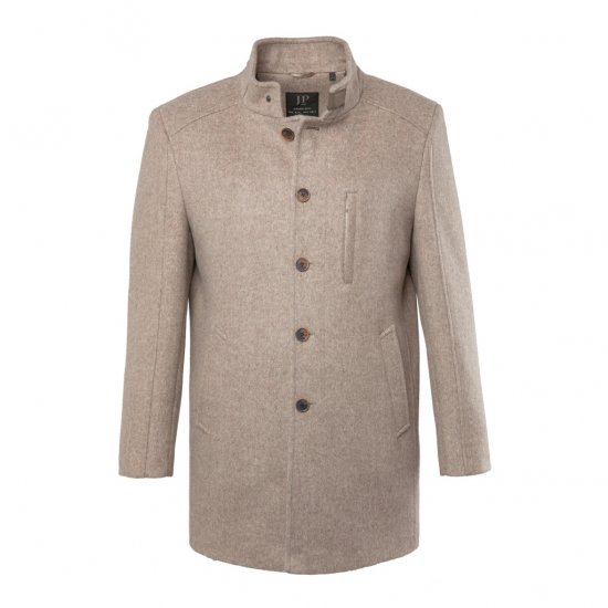 JP1880 Coat Wool Blend Beige Melange - Bundy - Bundy Nadměrné Velikosti - 2XL-8XL
