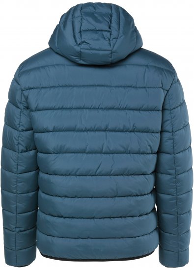 JP1880 Quilted Hooded Jacket Deep Blue - Bundy - Bundy Nadměrné Velikosti - 2XL-8XL