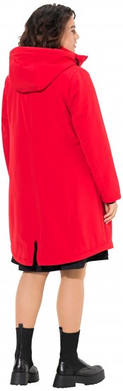Ulla Popken HYPRAR Triple Function Weather Proof Coat Salsa Red - Ulla Popken - 