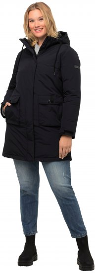 Ulla Popken HYPRAR Triple Function Fully Lined Waterproof Coat Black - Bundy - 