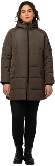 Ulla Popken HYPRAR Water Repellent Fully Lined Jacket Mocha - Bundy - 