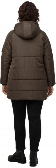 Ulla Popken HYPRAR Water Repellent Fully Lined Jacket Mocha - Bundy - 