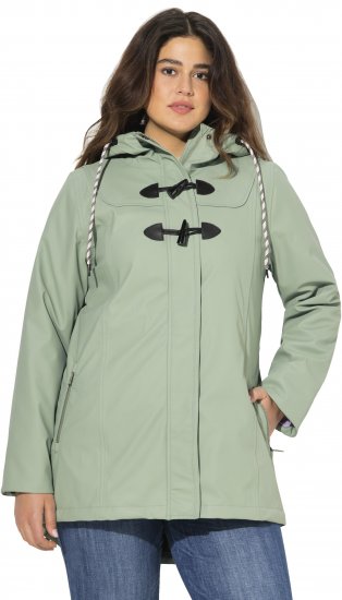 Ulla Popken HYPRAR Rain Jacket Mint Green - Bundy - 