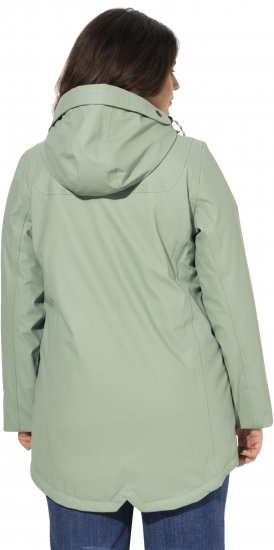 Ulla Popken HYPRAR Rain Jacket Mint Green - Bundy - 