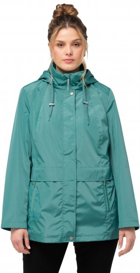 Ulla Popken HYPRAR Water-Repellent Windbreaker Soft Turquoise - Bundy - 