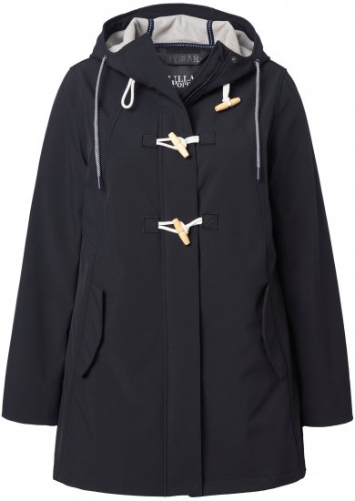 Ulla Popken HYPRAR Water-Repellent Softshell Jacket Black - Bundy - 