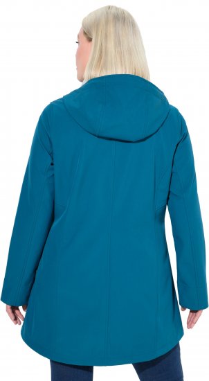Ulla Popken HYPRAR Water-Repellent Softshell Jacket Teal - Bundy - 
