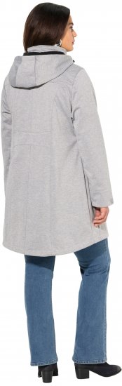 Ulla Popken HYPRAR Melange Softshell Jacket Grey Melange - Bundy - 